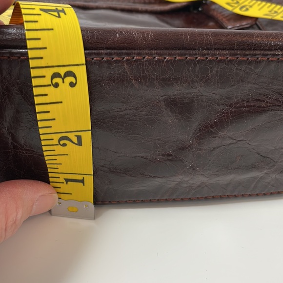 THE TREND brown Leather crossbody / shoulder bag - Picture 15 of 16